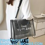 Wholesale Summer Clear Mesh PVC Beach Bags Transparent Design Tote Bags Women