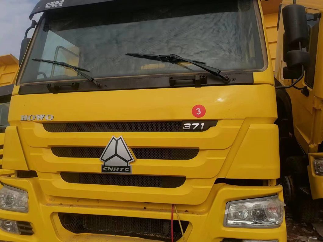 Sinotruck HOWO 6*4 Yellow Dump Truck Secondhand Truck 10tires