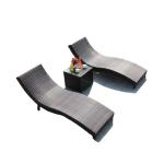 Outdoor Furniture Patio Aluminum Frame Woven Rattan Furniture Sun Bed Chaise
