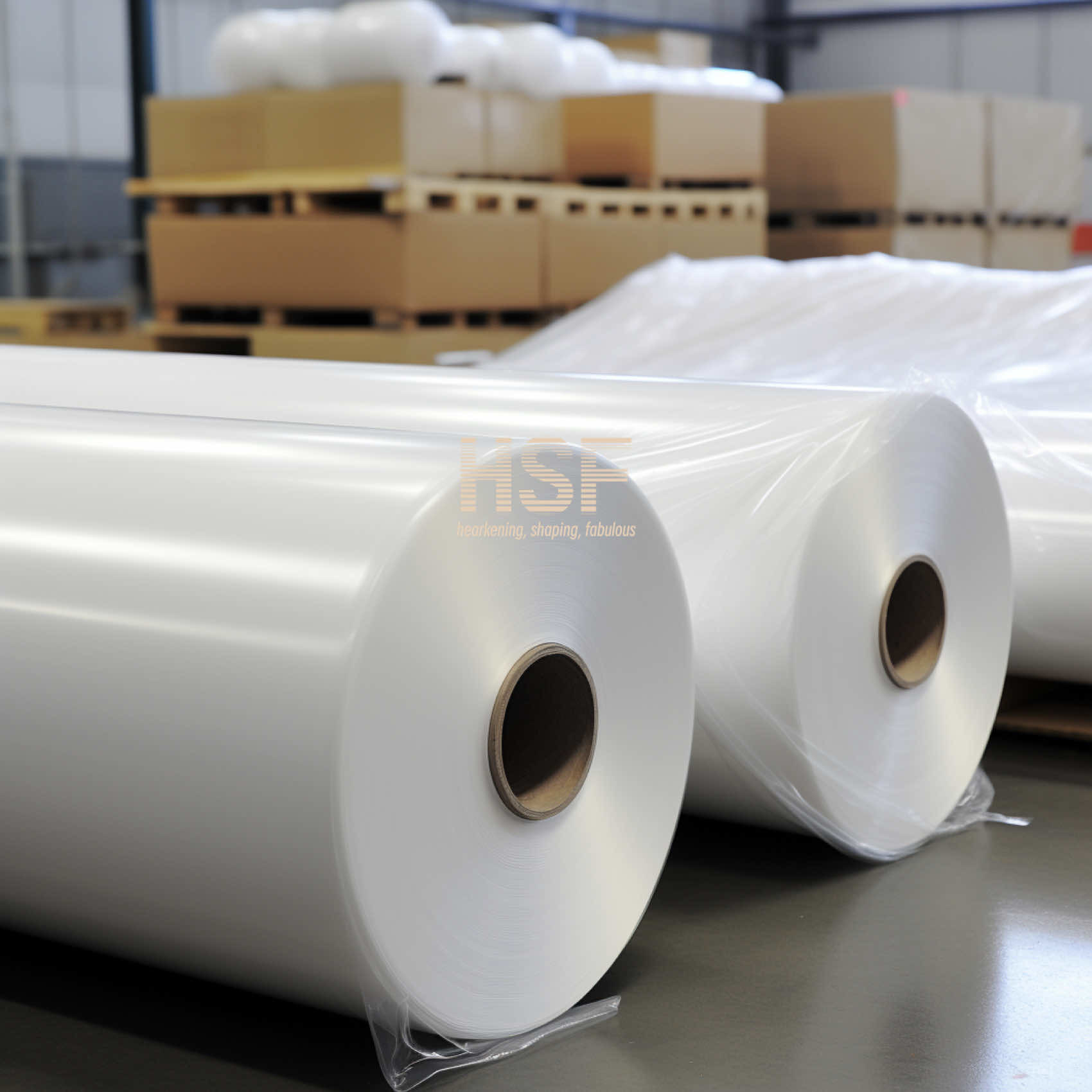 120 Micron Opaque White Low Density LDPE Packaging Film Winding Length 8000 Meters