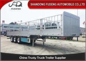 Quality 2 / 3 Axles Side Wall Semi Trailer Detachable Side Wall 3-8mm Flat Bed wholesale