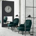 Modern Wooden Accent Armchair Hotel Furniture Singe Sofa Armchair Fiberglass Low