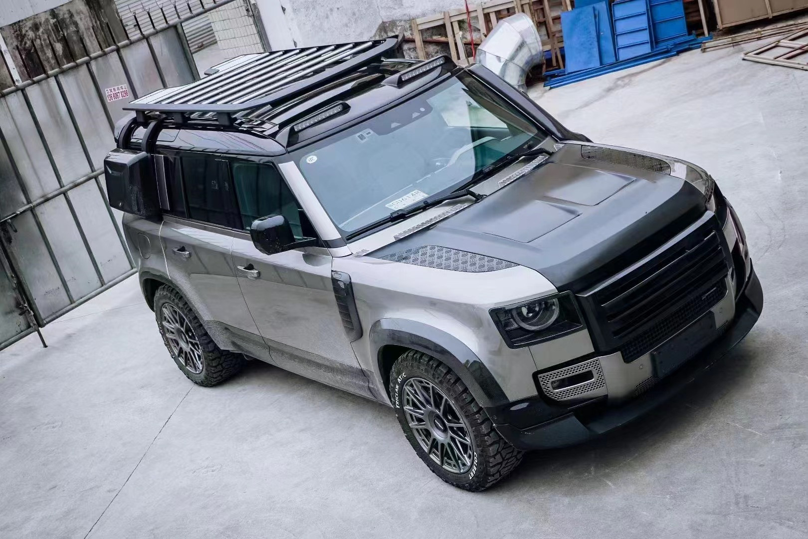 Carbon Fiber Hood for Land Rover Defender Carbon Fiber Material Defender Upgraded SVR Style Cover