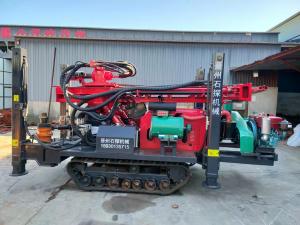 Quality Large Horsepower 180m Rubber Crawler Portable Water Well Drilling Rig Equipment wholesale