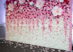 Quality Hydrangea Cherry Blosson Artificial Flower Wall Fake Flower Wall Panels wholesale