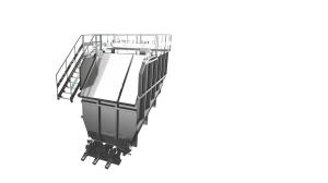 Quality Carbon Steel 3*7.5kw 45m3 Raw Material Hopper wholesale