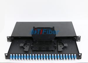 Quality Duplex Port Fixed 24 Port Lc Fiber Patch Panel / Fibre Termination Box wholesale