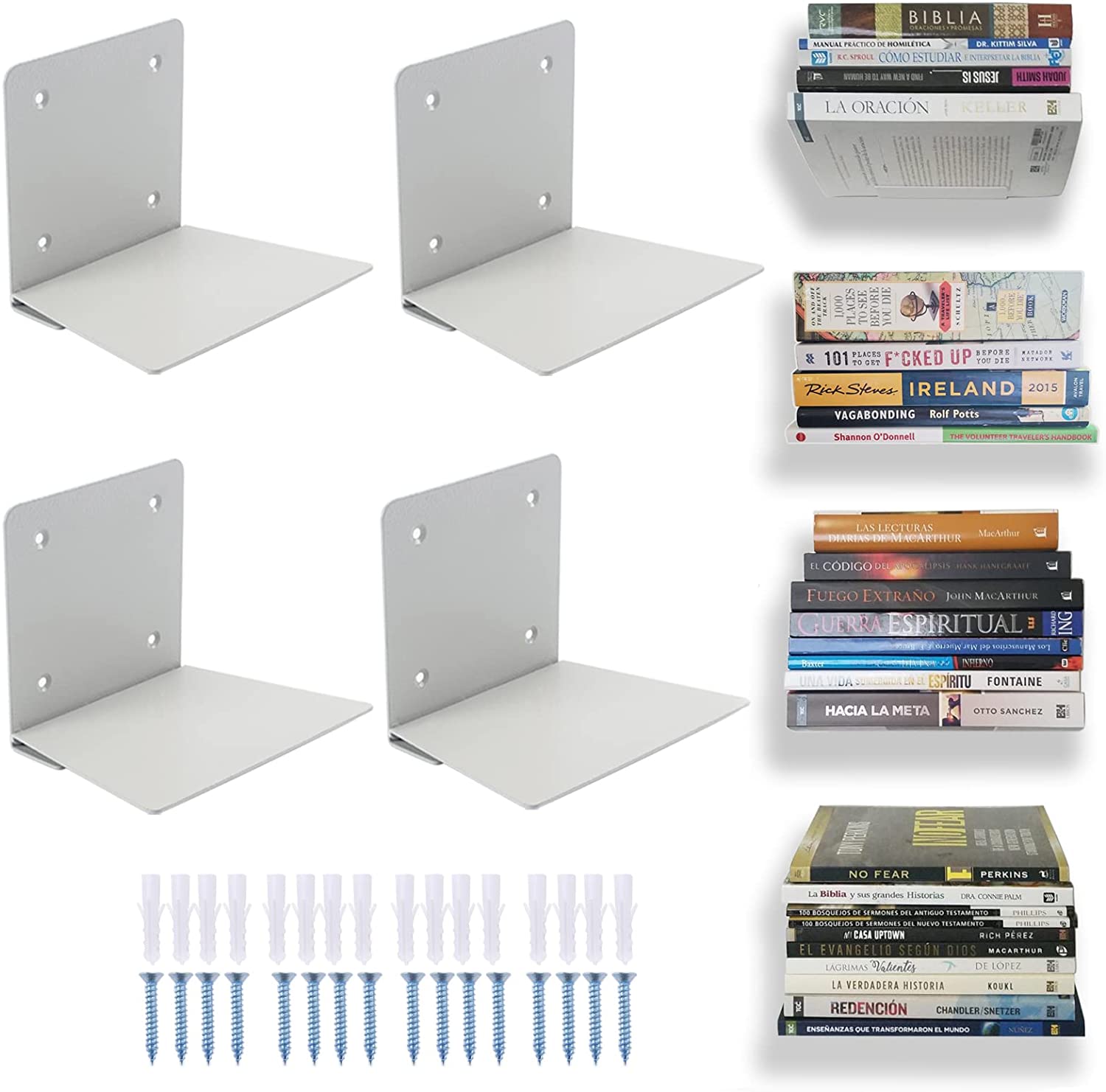 Powder Coating Floating Book Shelves for Wall Display Storage Organizer Display Rack