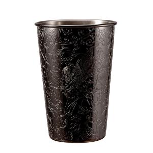 Quality Etch Stainless Steel Cups Black Pint Tumbler Shatterproof Metal wholesale