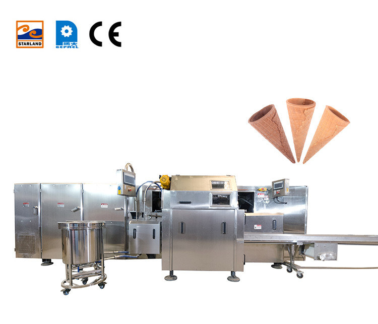 Fully Automatic Multifunctional Sugar Cone Production Line， 71 240X240 Mm Baking Templates .