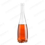 Clear Glass Unique Floral Carving Whiskey Vodka Wine Bottle 250ml 500ml 750ml
