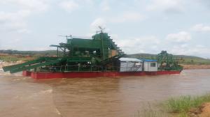 Quality 1-25m Depth Diamond Dredge High Efficiency Alluvial Diamond Mining Equipment wholesale