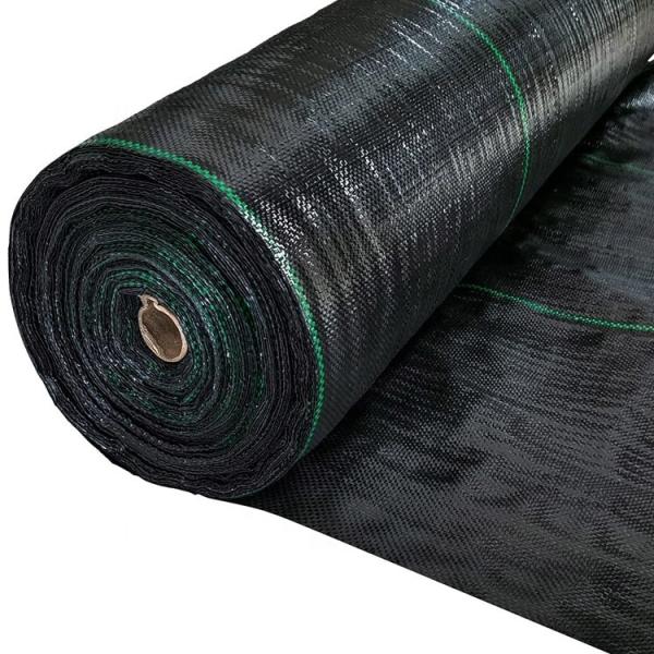 PP Woven Weed Control Ground Cover Mat Geotextile for Greenhouse and Farm 3.81