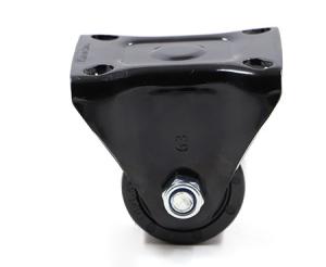 Quality Top Plate Locking Industrial Swivel Casters Rubber Coating 600kg wholesale