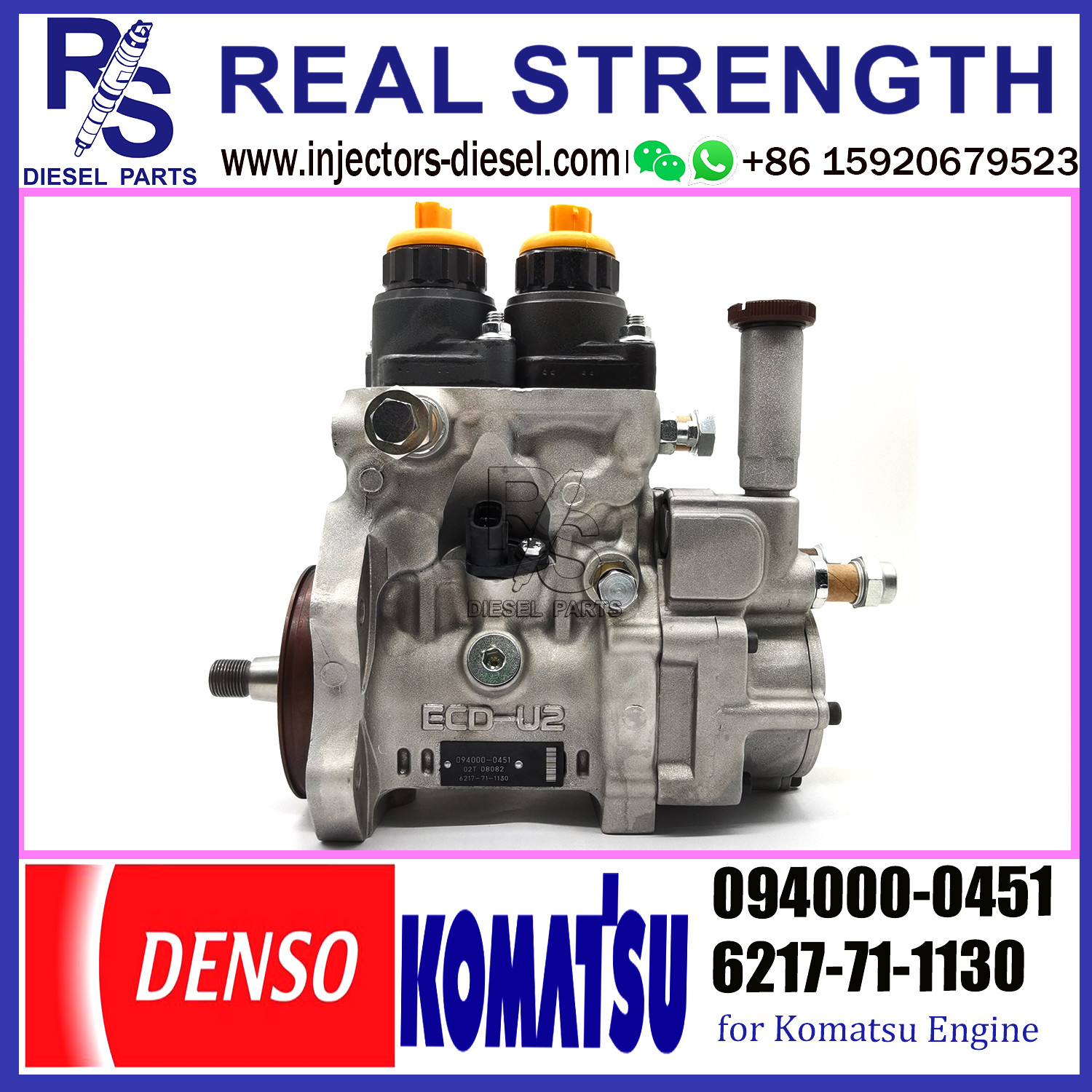 094000-0451 DENSO Diesel SA6D140E-3 Engine Fuel HP0 pump 094000-0451 For KOMATSU 6217-71-1130 WA600-6 D375A-5 PC1250-8