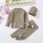 2023 Autumn Winter Knitted Sweater Baby Girls Boys Clothes set boy girl chunky