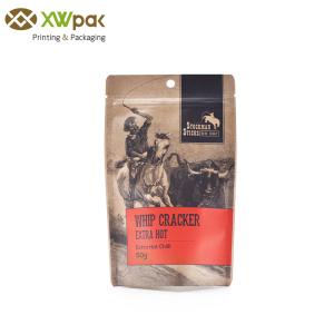 Quality Aluminium Foil Lined Custom Printed Kraft Bags , Hot Food Printed Kraft Paper Bags wholesale