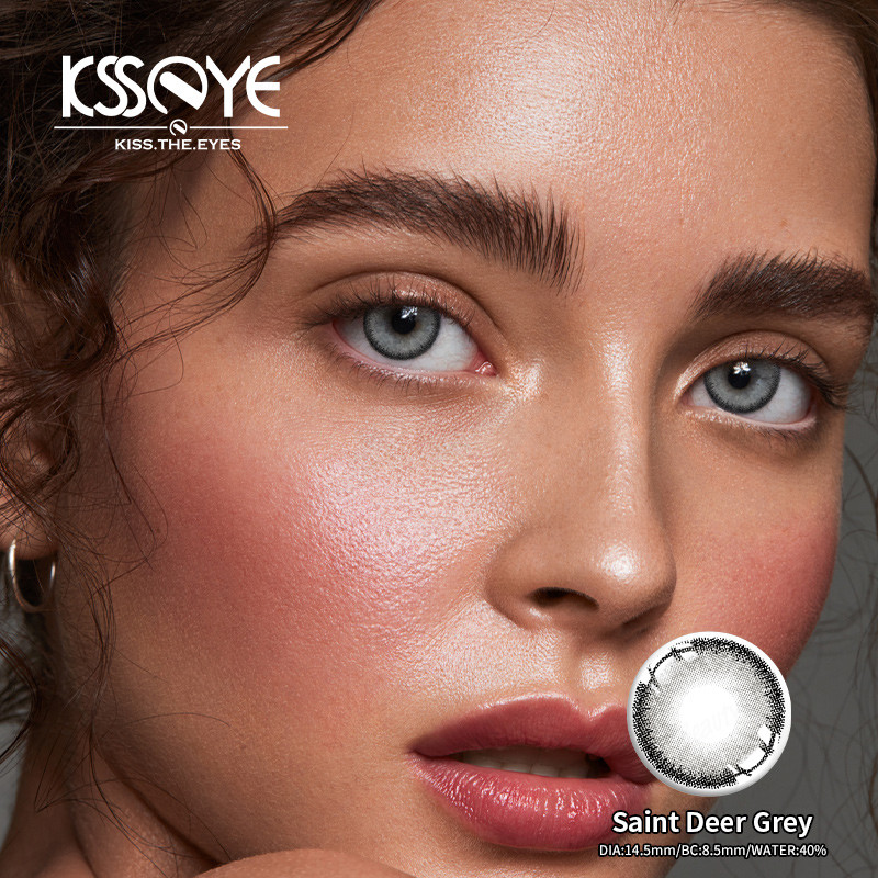 KSSEYE Glutinous Dolly Black Circle Lenses Contacts For Big Eyes