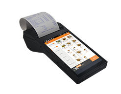 8G EMMC Capacitive Screen Supermarket Swipe Card POS Machine Powered by 7.4V Battery