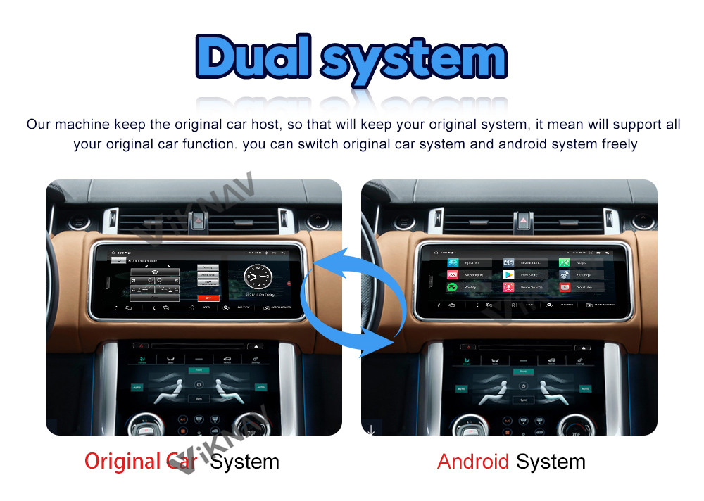 Viknav Car Radio For Land Rover Range Rover Sport L494 (2013-2017) 12.3 inch Rotating GPS Stereo Navigation Multimedia