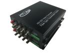 4 ch 1080P HD SDI fiber optic video converter with HDCP Compliant 5V Power