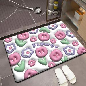 Quality Swell Small Garden Diatom Mud Bath Mat Toilet Foot Mat wholesale