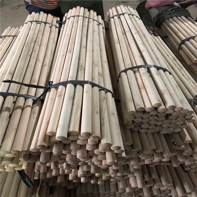 Natural Opening Thread Screw 3.0cm Wooden Mop Handles