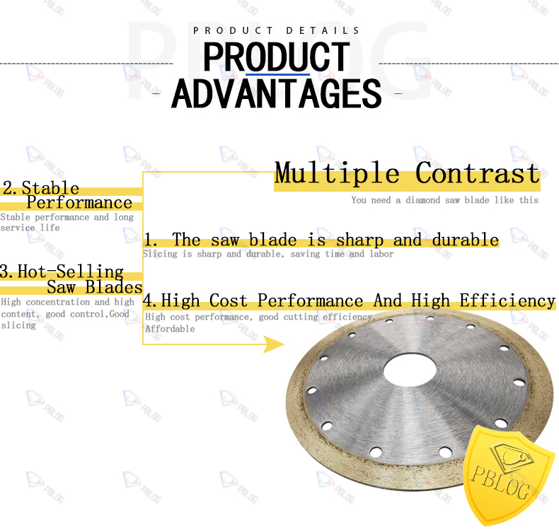 Sharp hard glass Diamond raw material cutting blade Ceramic metal cutting disc