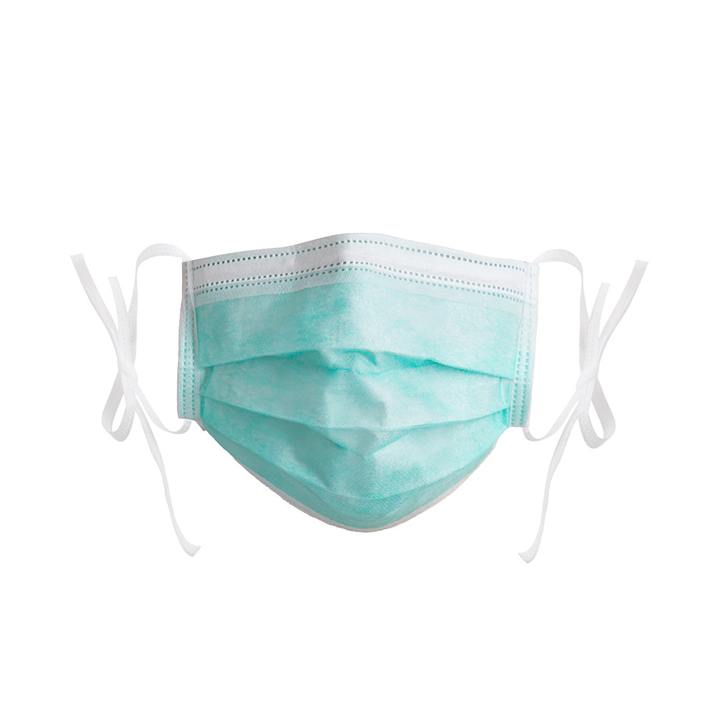 Non Woven Soft Disposable Protective Face Mask Green
