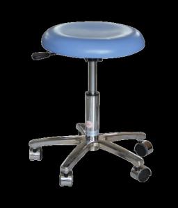 Quality blue stainless steel medical stools with locking wheels φ380x430/530mm wholesale