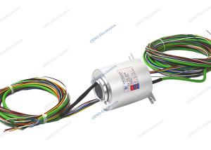 Quality 1000M Gigabit Ethernet Integrated Slip Ring Precious Metal Contact 0 - 300rpm wholesale