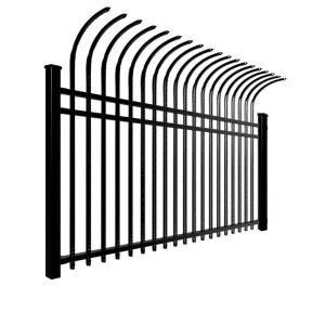 China Restaurants Tubular Steel Fence Bent Metal Fence All Season ISO9001 on sale