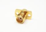 18GHz 2 Holes Flange Mount Connector Female SMA Connectror