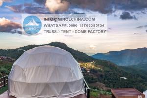 Quality Heat Proof Aluminium 3m Permanent Dome Tent Soundproof Waterproof wholesale