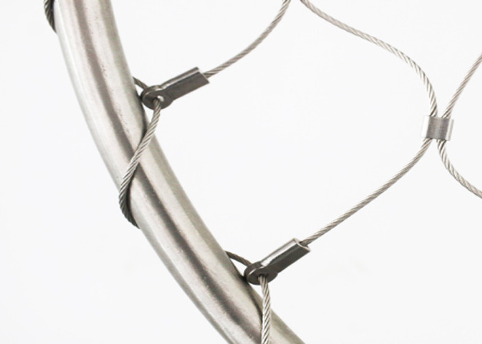 Ferrule Stainless Steel Diamond Mesh Wire Mesh SS 316 Inox Wire Cable Net 60x60mm