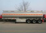 CIMC Tri - Axle Fuel Tanker Truck Semi Trailer 50 - 80 Tons For Carrying Oil