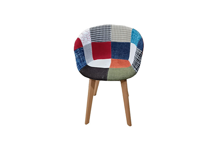 Beech Leg Patchwork Dining Chair
