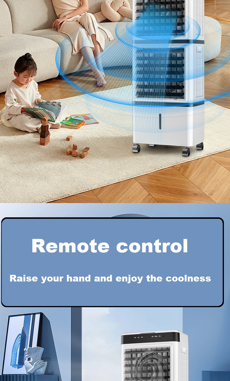 14L Double Layer Portable Evaporative Air Cooler with Remote Control and 220V Voltage