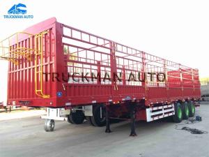 Quality 12.5m 3 Axles Fence Semi Trailer Suitable Height Easy Maintenance / Repair wholesale