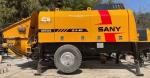 Used Sany Trailer Mounted Concrete Pump THB60C 90kw Rated Power
