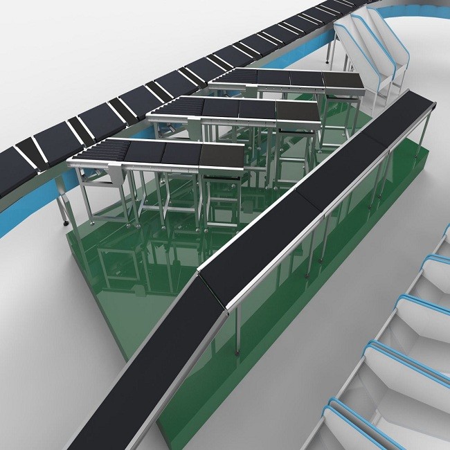 Automatic Parcel Express Cross Belt Sorter Conveyor