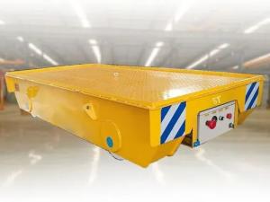 Quality 4 Wheels Railroad Track Cars , Electric Flat Car 15 Ton Load Capacity 7000mm Wheelbase wholesale