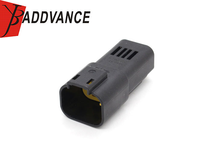 2356631-1 4 Pin Tyco AMP Connectors Black Male Sealed Electrical Plastic Connector