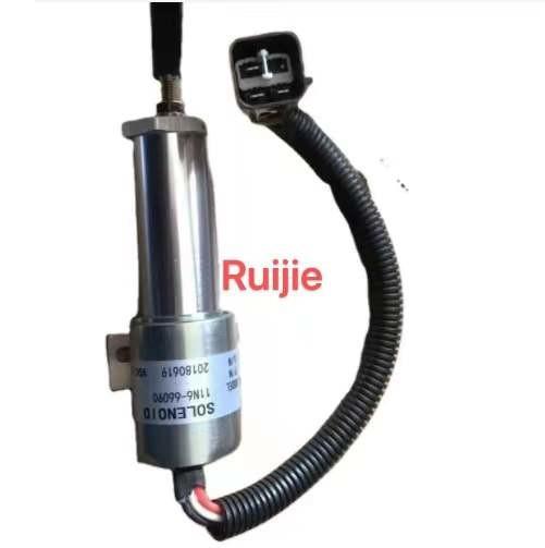 11N666090 Heavy Equipment Parts R215-9 Stop Solenoid Valve Flameout Solenoid