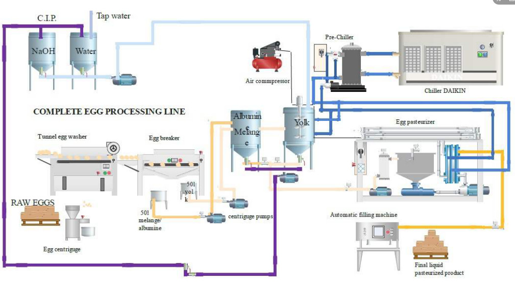 Egg Liquid Pasteurizer Egg Yolk Separator Machine Egg Breaking Machine SUS316L/SUS304
