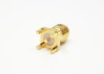 50Ω Straight Female Edge PCB Mount SMA RF Connector