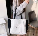 Eco-Friendly 6oz 175gsm Reusable Natural Cotton Fabric Bag Large Capacity for