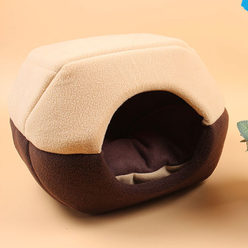 Winter Dog Bed House Foldable Soft Animal Puppy Cave / Sleeping Mat Pad