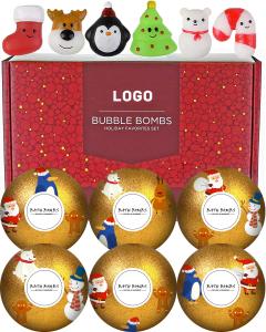 Quality Custom Relaxing Bath Salts Natural Bomb Fizzies Organic CBD Bath Bomb Gift Set wholesale