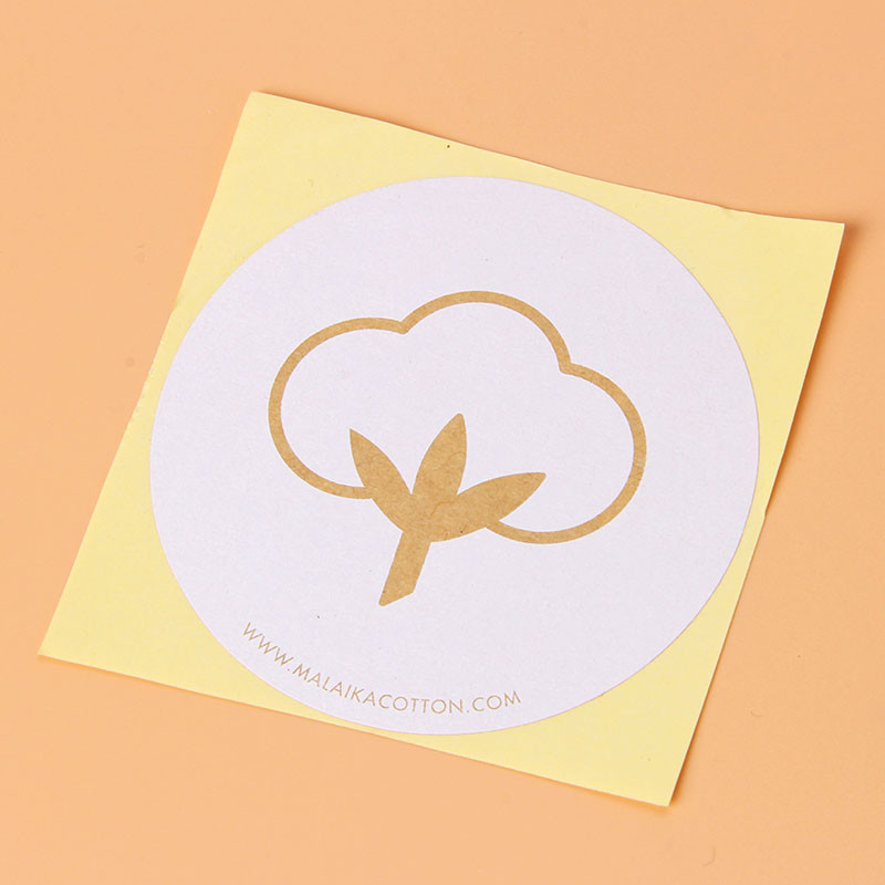 1.8in Sticker Waterproof Kraft Paper Labels For Clothing Brands